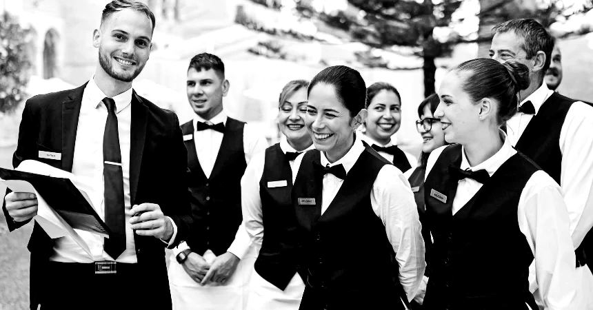 hire wedding wait staff reception